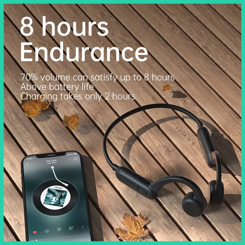 Wireless Earphones for shokz open Sports Bone Conduction Bluetooth IPX8 Waterproof Headphones With 32G RAM Mp3 Music Headset